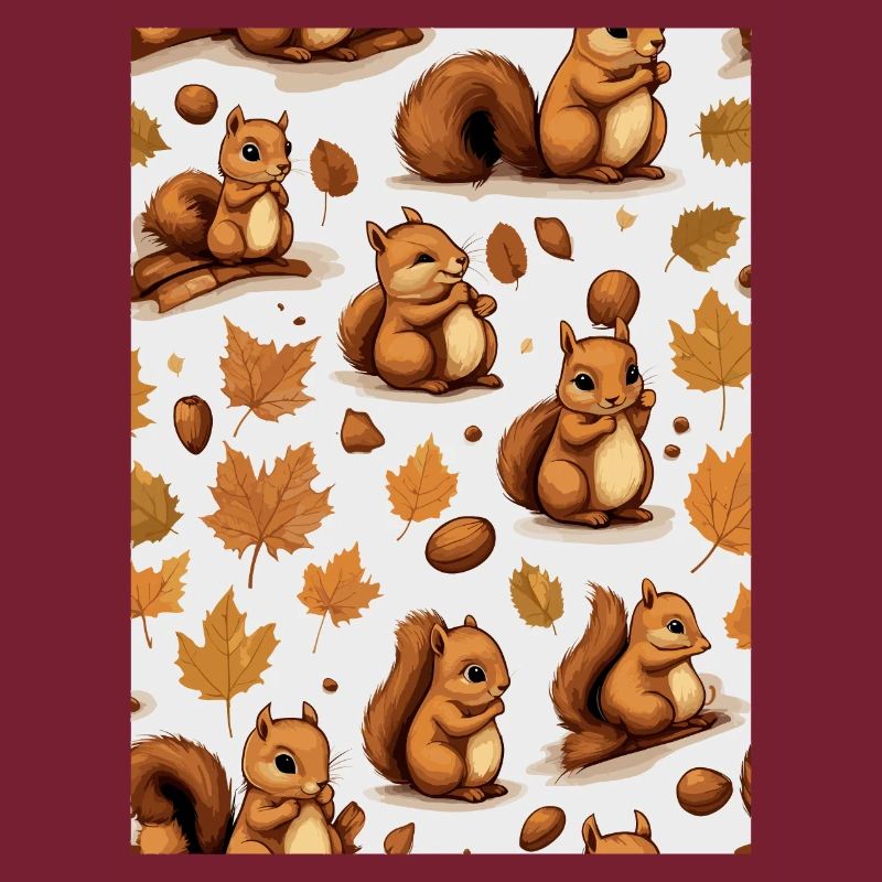 Süße Eichhörnchen