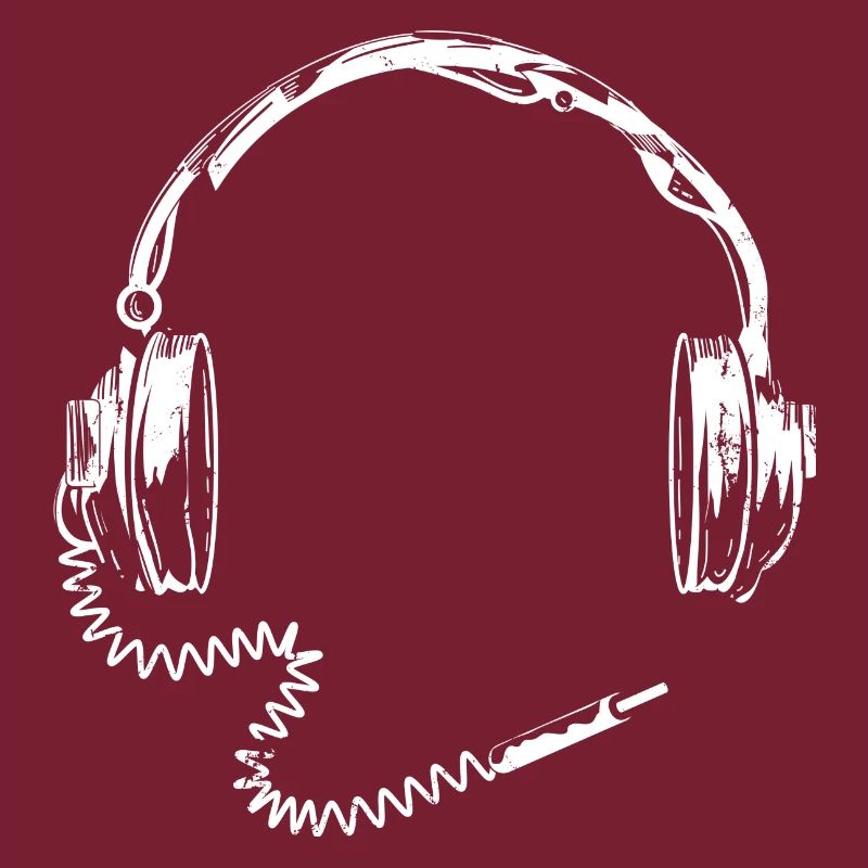 Casque rétro avec câble