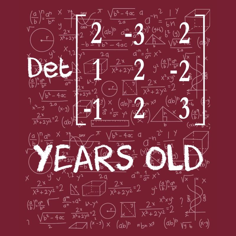 31st birthday 31 years matte matrix determinant