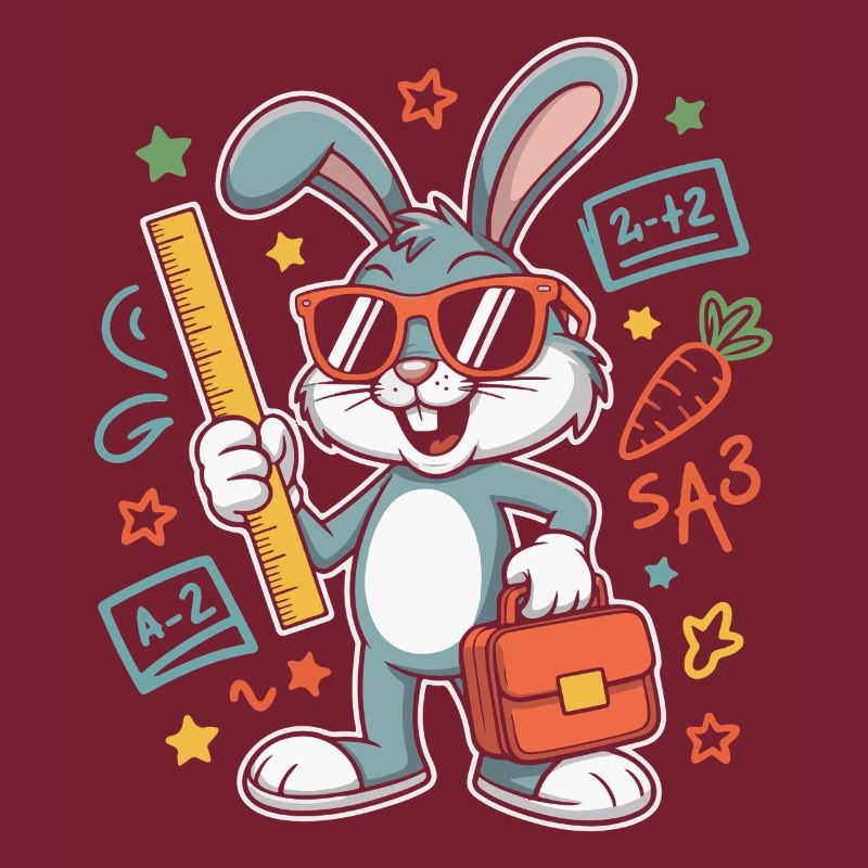 Lernbunny Schulabenteuer mit Brille