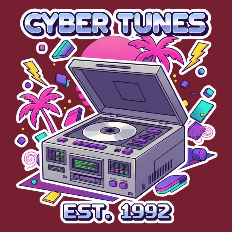 Cyber Tunes 1992 – Conception de lecteur CD rétro