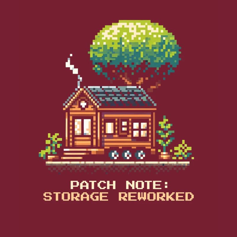 Storage space revised | Tiny House Order