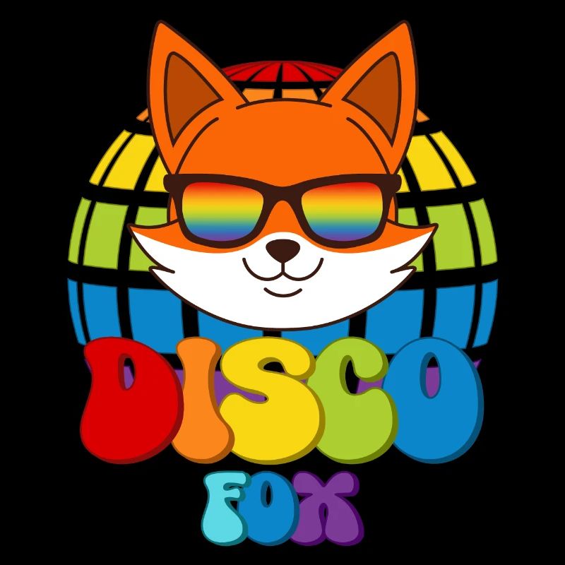 Disco Fox Discokugel Fuchs Sonnenbrille Discofox