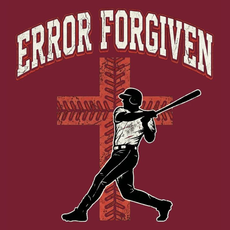 Error Forgiven Christian Baseball Faith Jesus