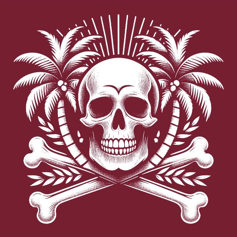 Skull Palm Trees 2