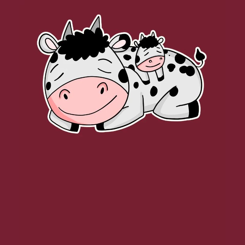 Vache avec bébé vache