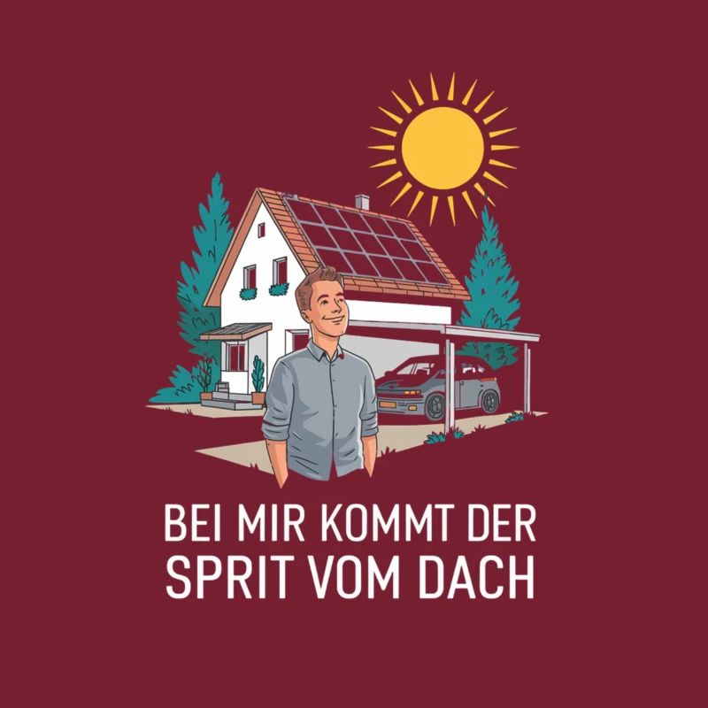 Strom vom Dach Solaranlage Solarenergie E-Auto