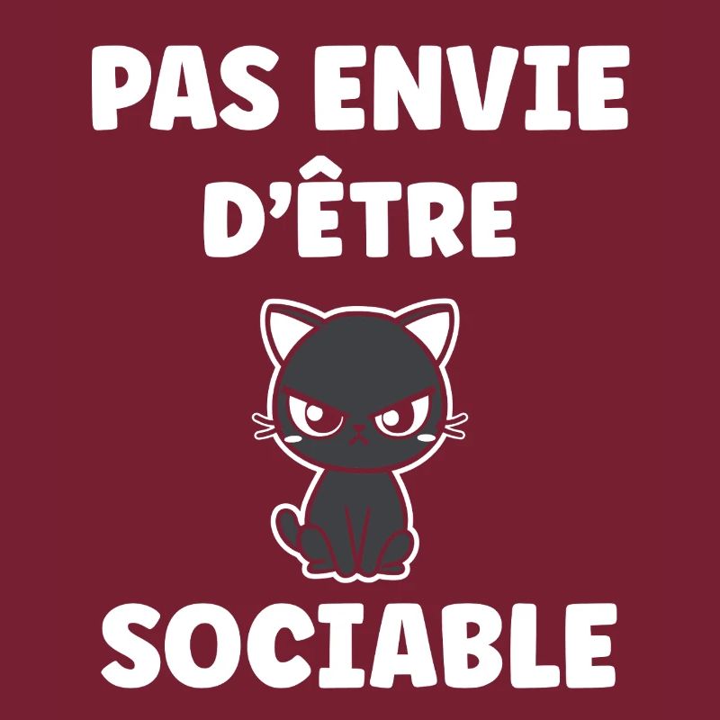 Pas envie d'être sociable - Chat grognon