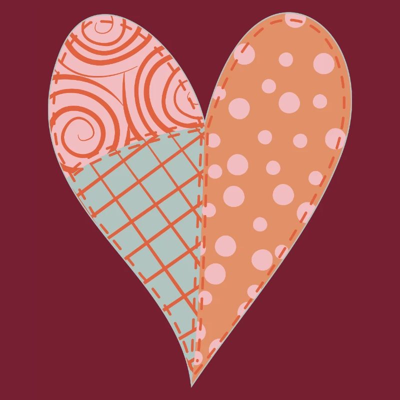 Patchwork Heart No4