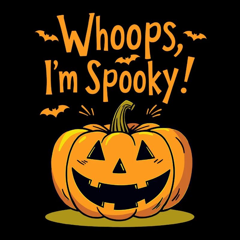 Oups, je suis effrayant citrouille d’Halloween