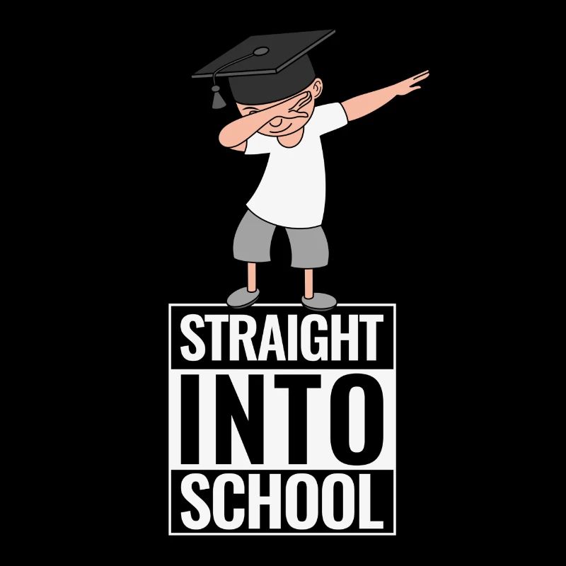 Schulanfang Straight Into School DAB Dabbing Boy