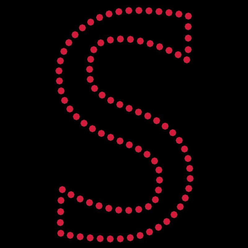 Buchstabe S / letter S (dots, 1c)