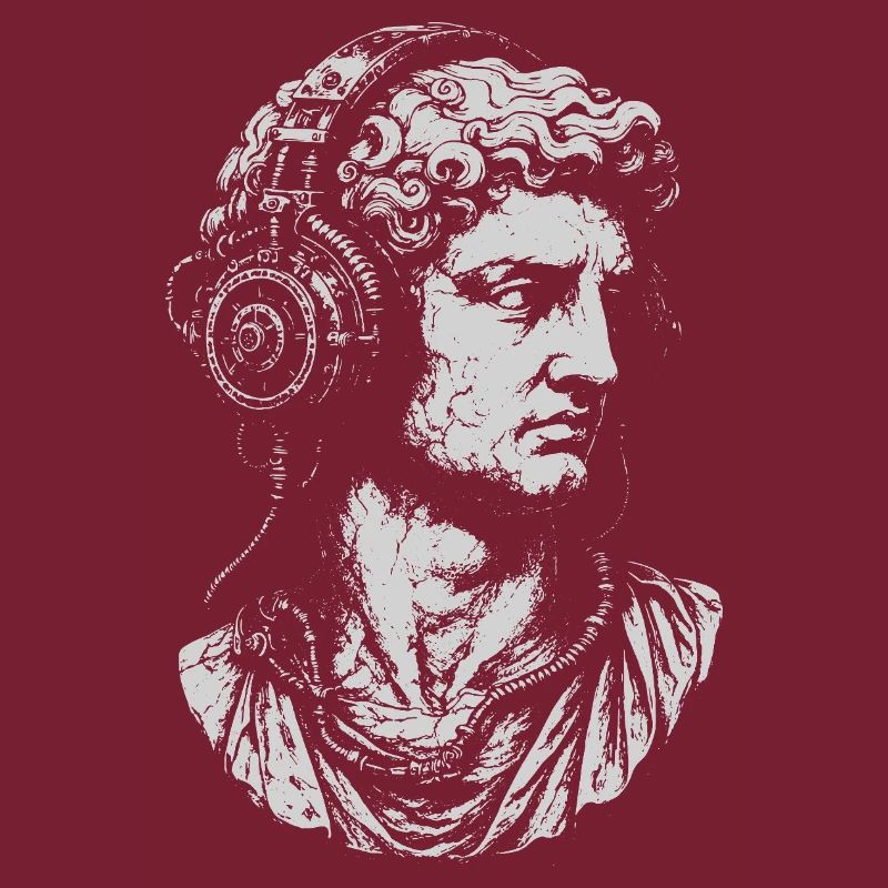 Bust classique avec casque steampunk