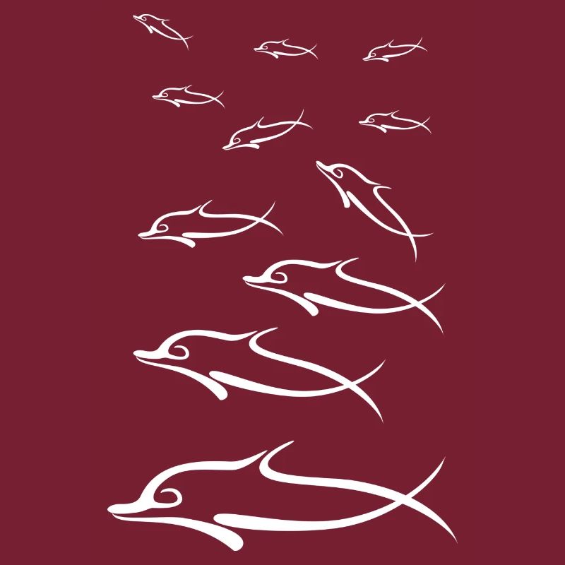 Dolphins group white