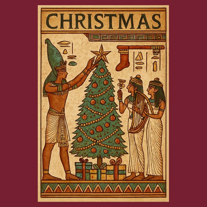 Scène de Noël de l’Égypte ancienne