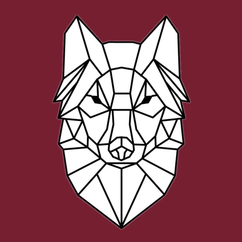 Schlichtes Wolfkopf Design