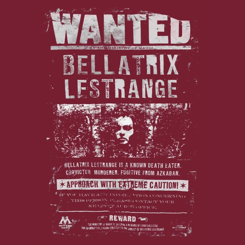 Harry Potter Bellatrix Lestrange Wanted Poster