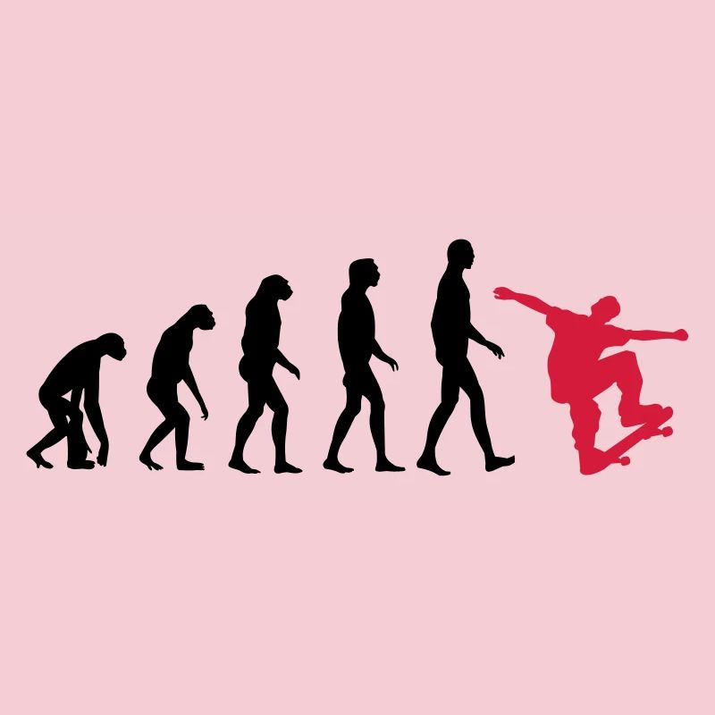 Skater Evolution - Skateboard - Skating - Geschenk