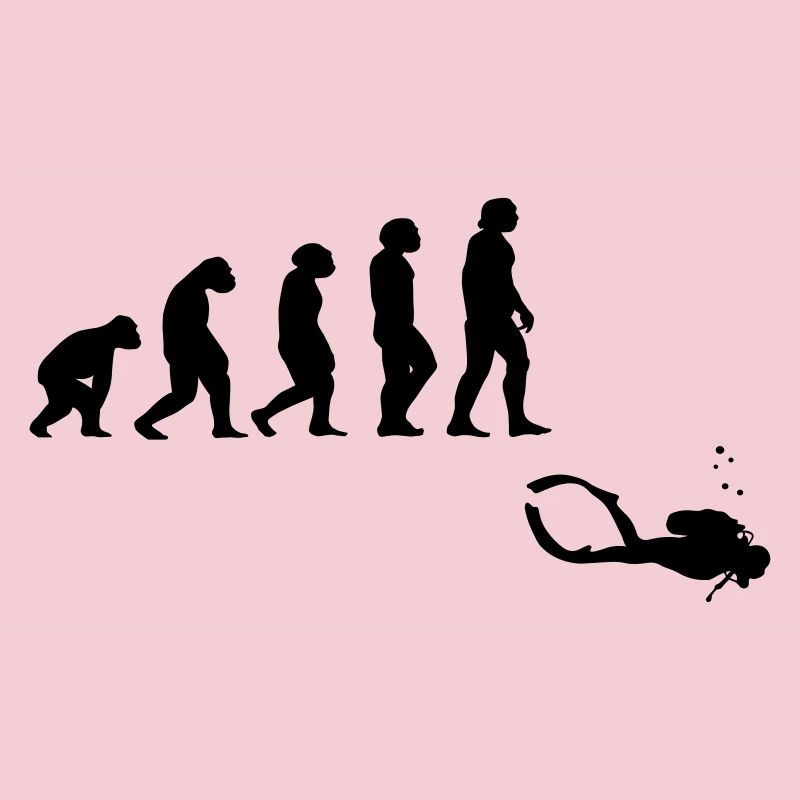 Evolution Tauchen mit Gerät