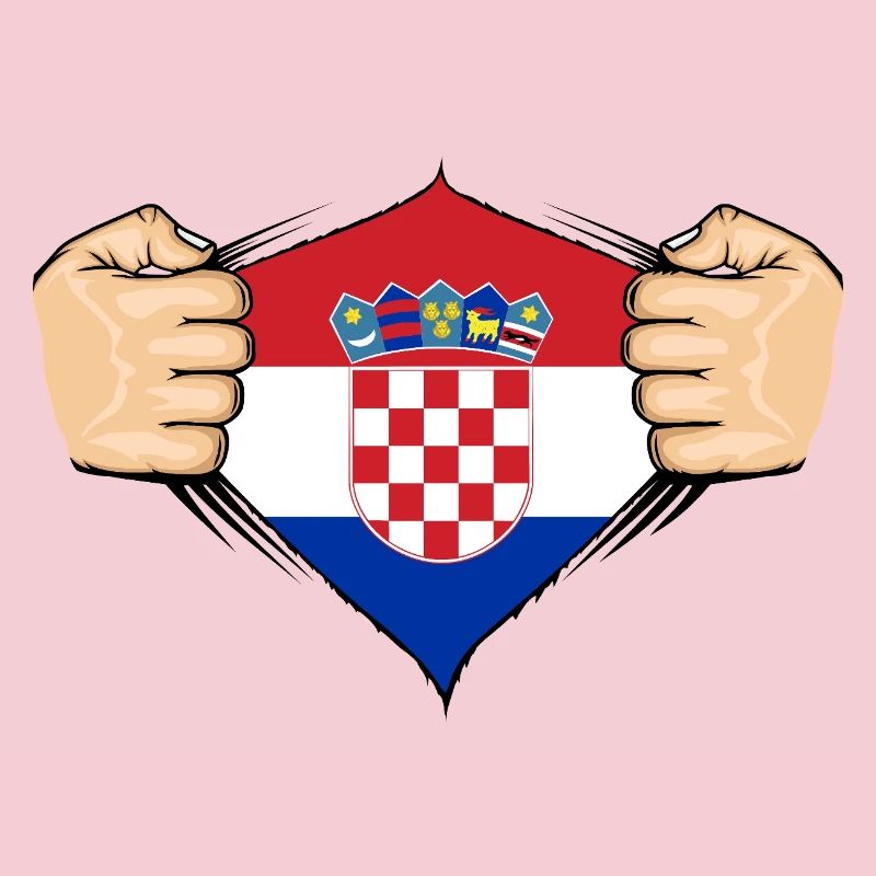 Conception du drapeau de la Croatie