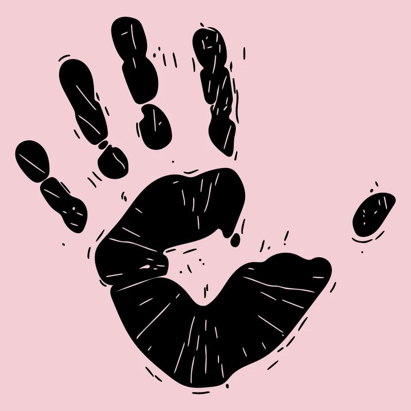 Empreinte de main vintage Vector