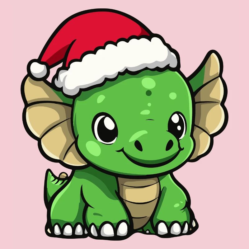 Dinosaure tricératops Noël