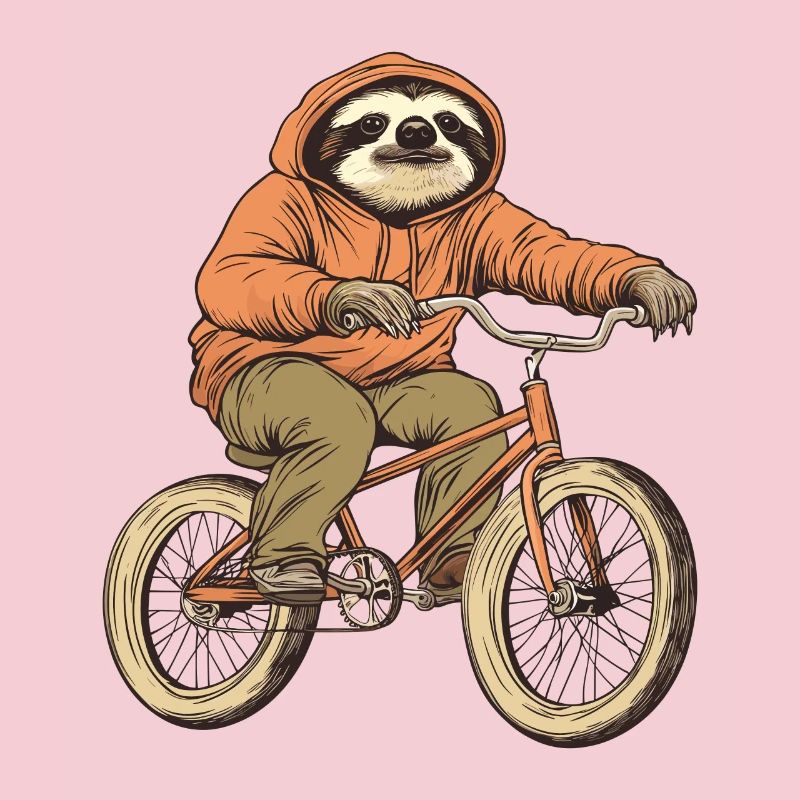 Sloth on Bicycle