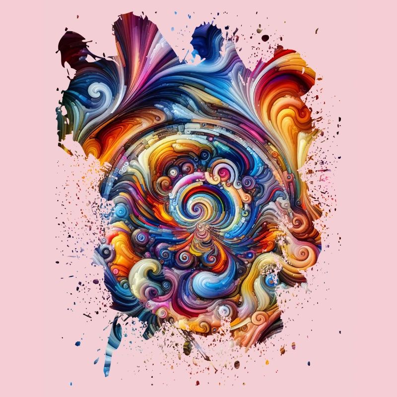 Vortex tourbillonnant de couleurs