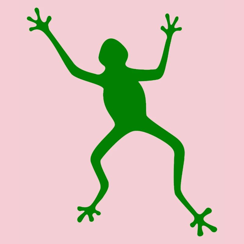 Silhouette de grenouille : tropicale, forêt tropicale