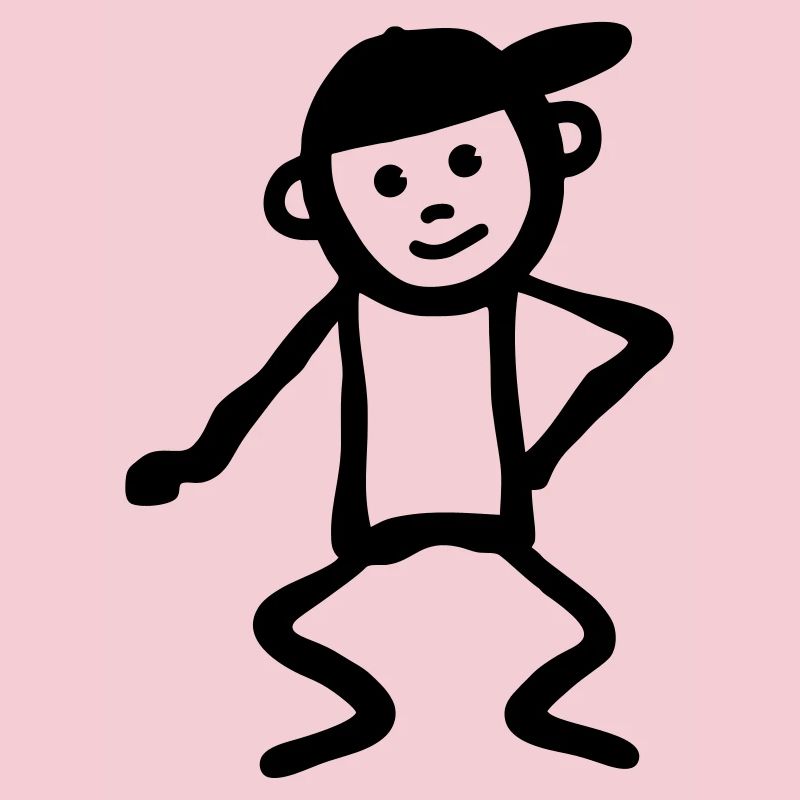 Funny stick figure