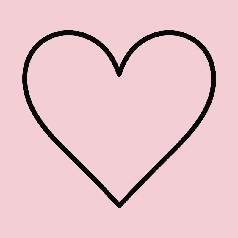 Basic heart black
