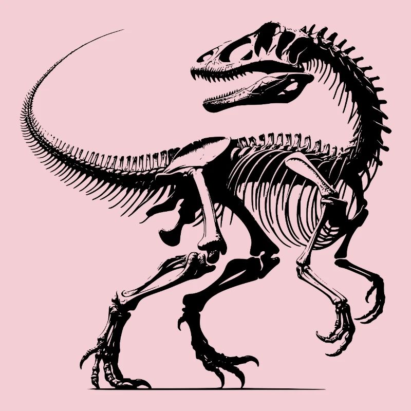 Dinosaurier Knochen Alt, Keine Haut, kein Problem