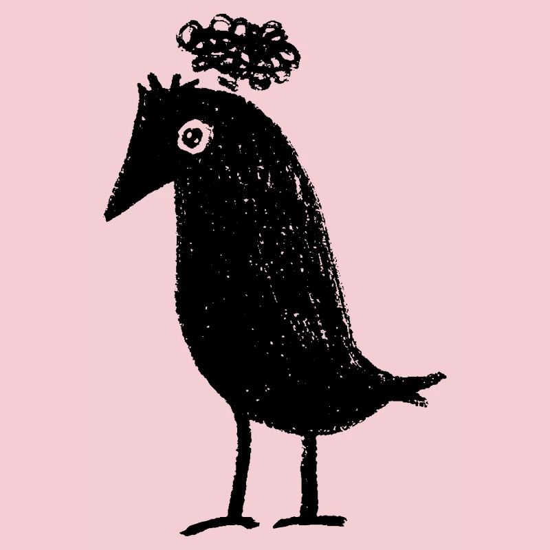 Corbeau réfléchi Pensées trop penseurs TDAH Goth