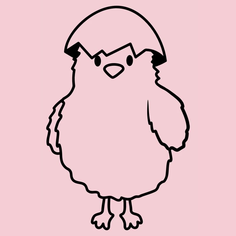 Chicks with eggshell on the head