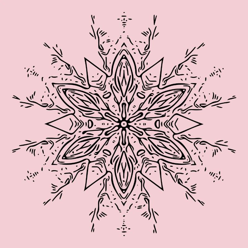 Mandala Flower Pattern Lines Forme abstraite
