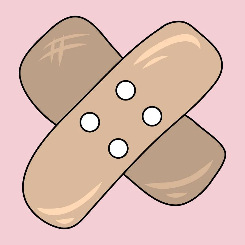 Patch, blessure, blessure, guérison, idée cadeau