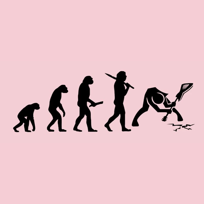 Evolution Fortschritt Entwicklung Rock Star Heavy