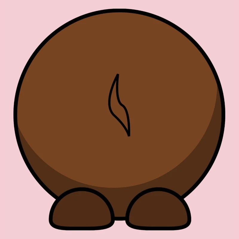 Gnu von hinten. Geschenkidee