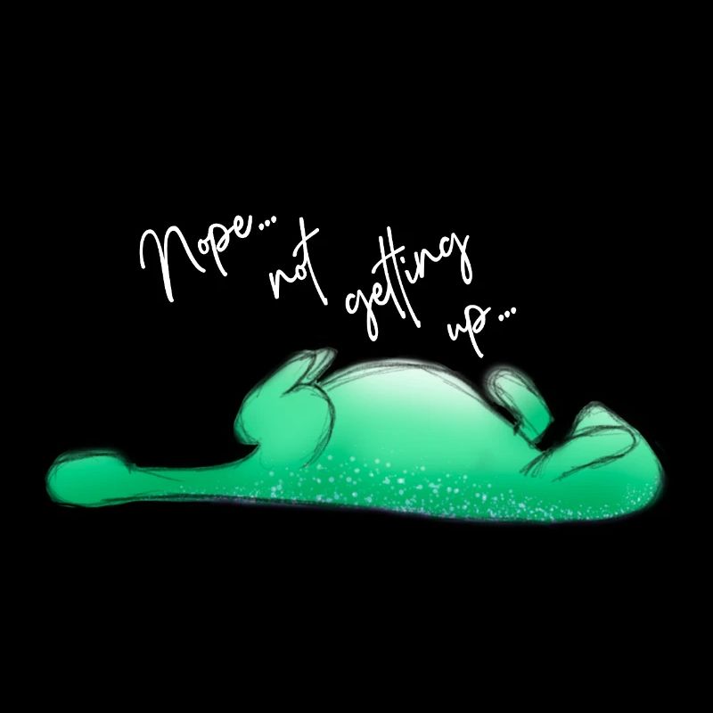 "Nope... not getting up" Dino