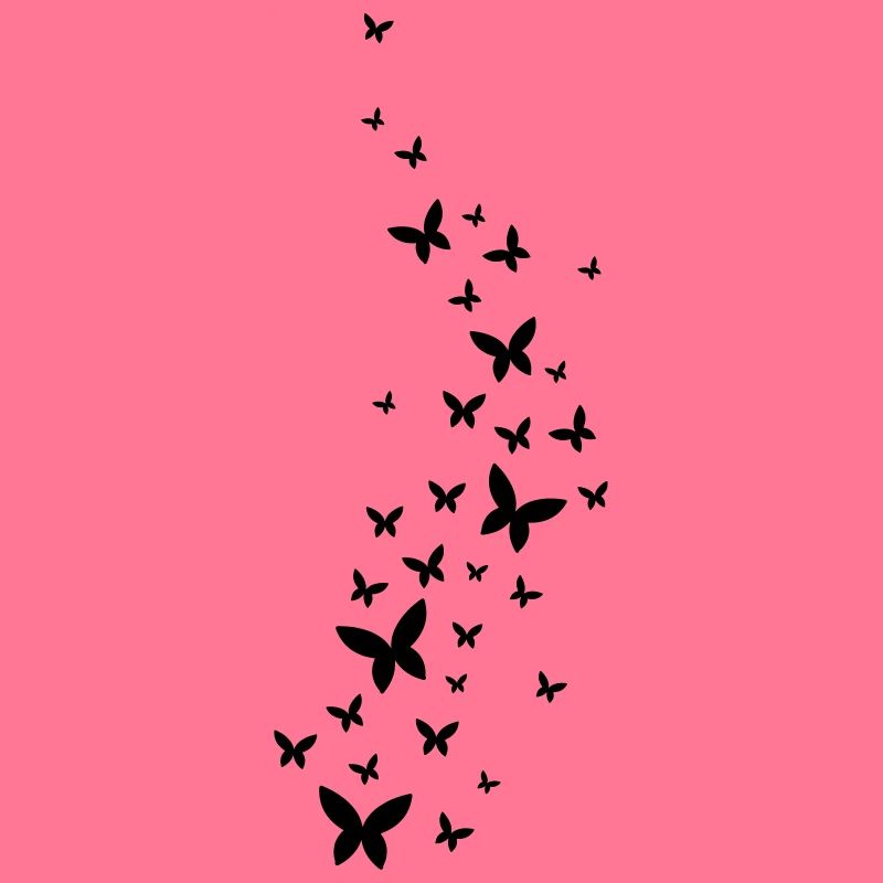 Flying butterflies
