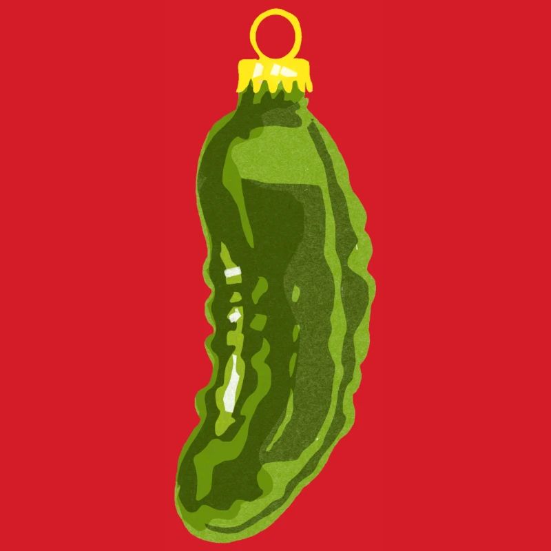 Weihnachtskugel " Saure Gurke"