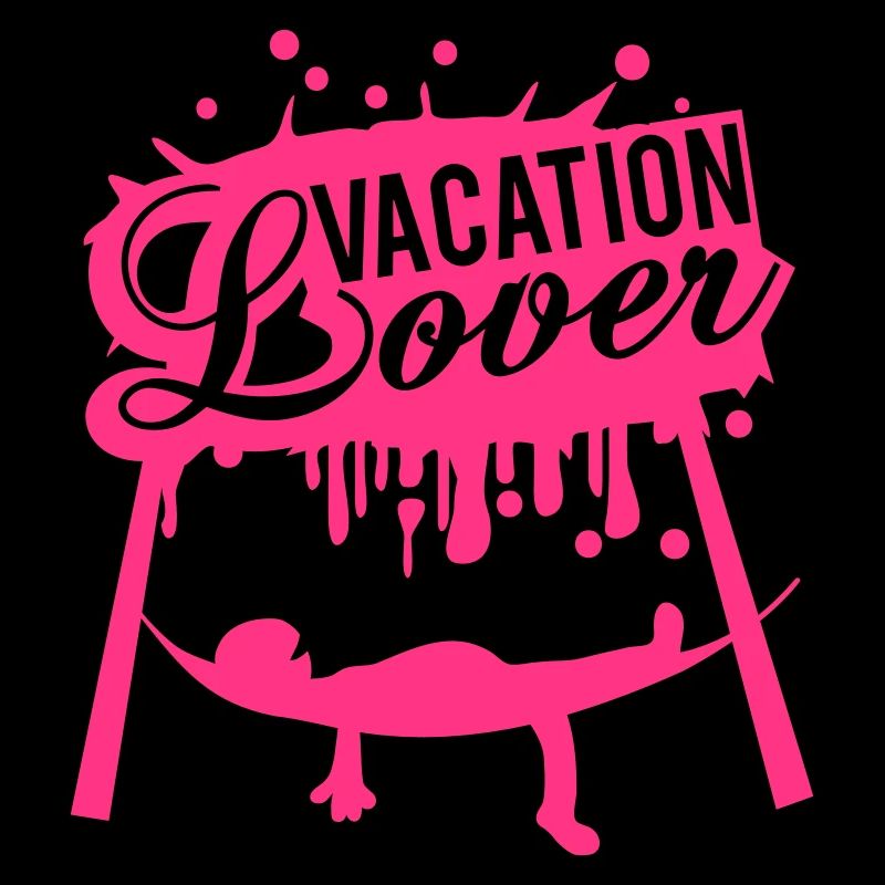 Vacation Lover Graffiti Hammock Sleeping Saying