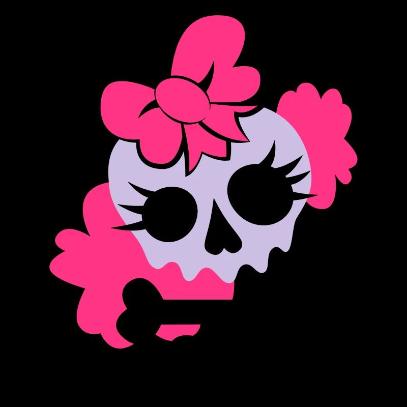 Tête de mort girly