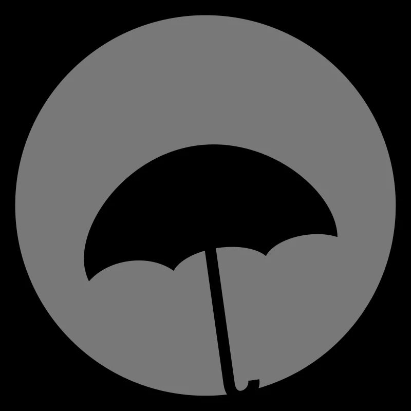 Umbrella circle cloud rain 1c