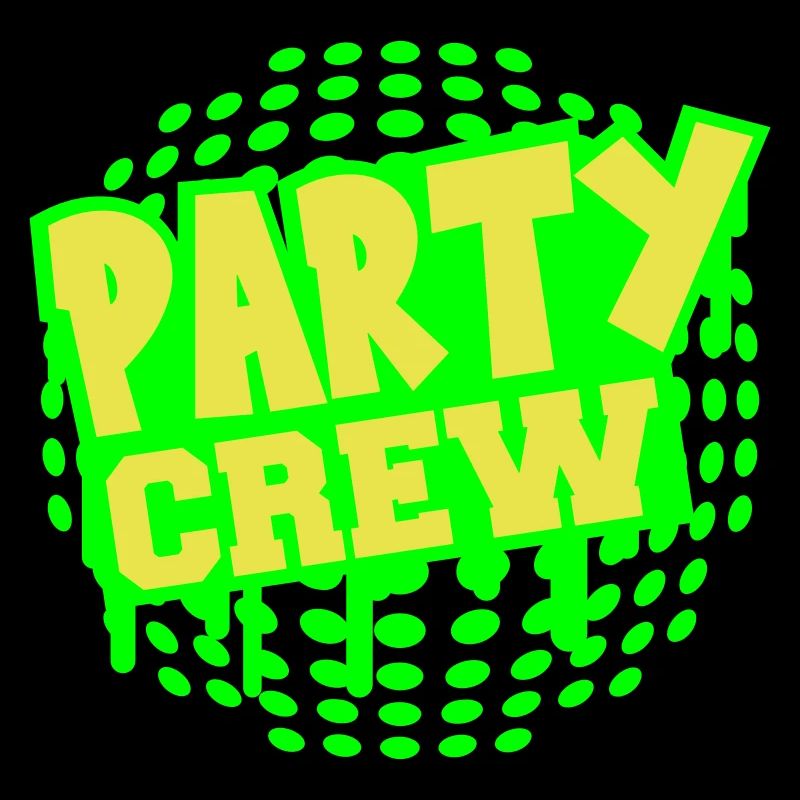 Party Crew Fun Logo Feiern Team Freunde Mitglied