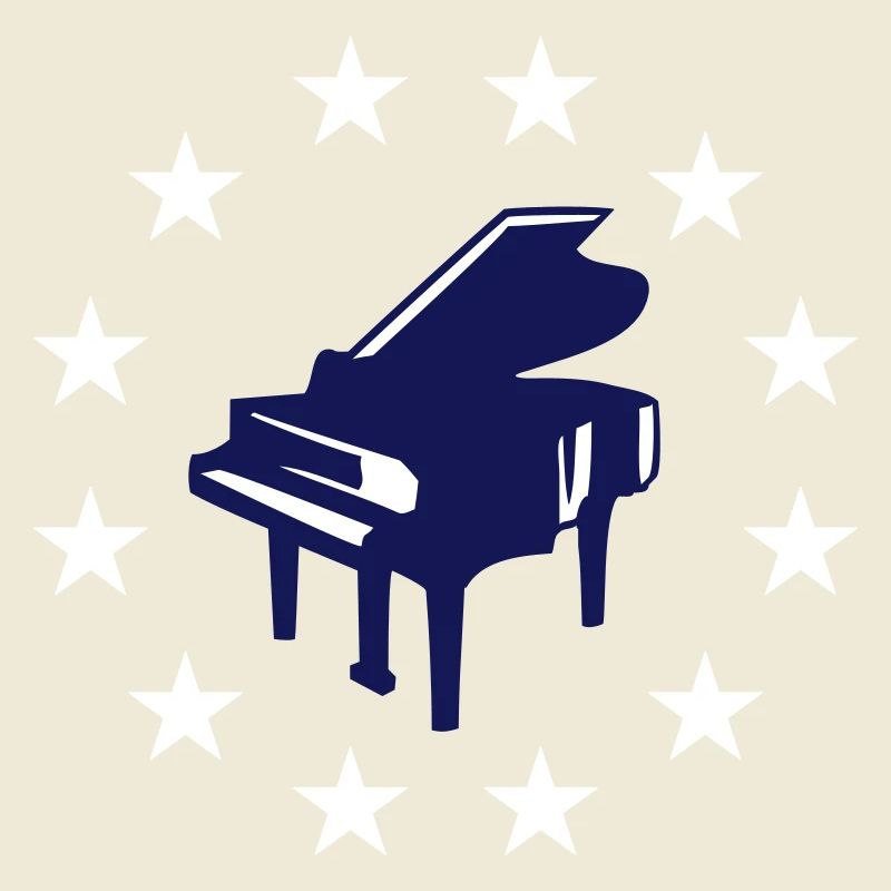 Star Circle Piano Classical Music Instrument