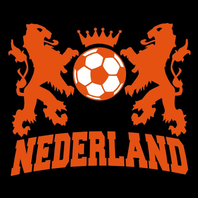 nederland twee leeuwen voetbal en kroon 2c