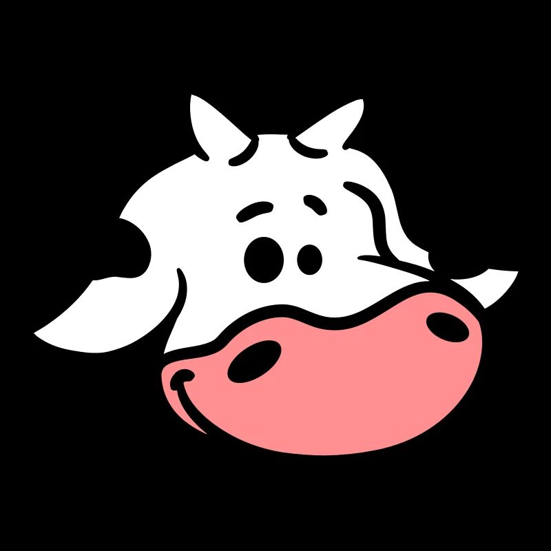 Cute calf cow face