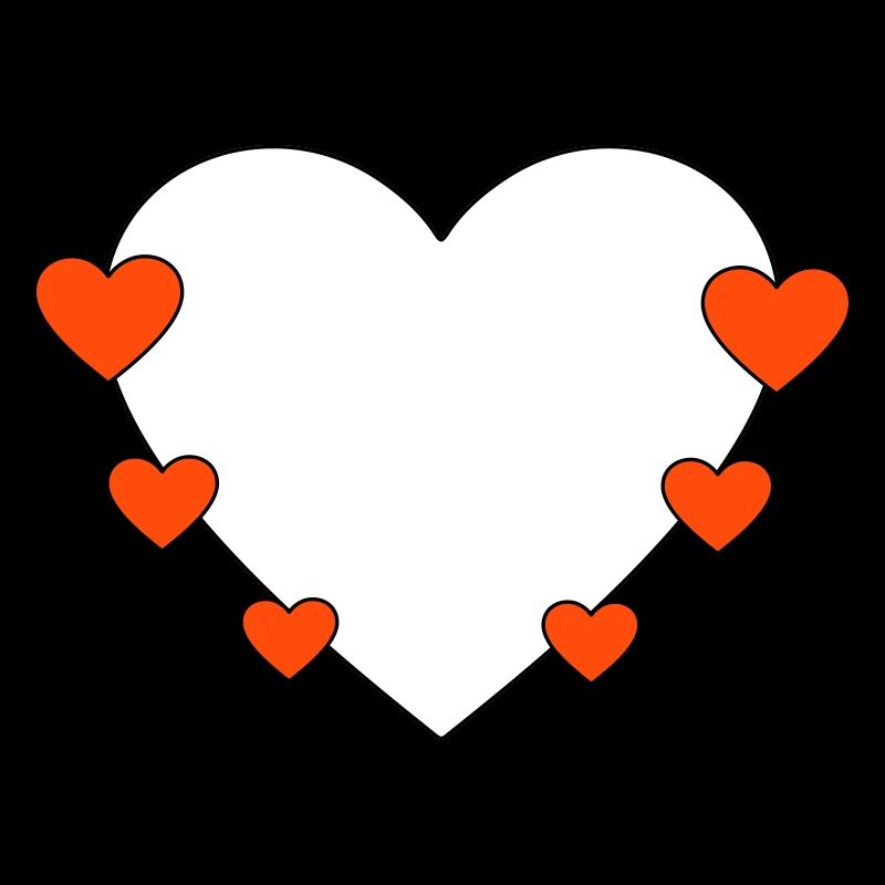 Cœur avec de petits cœurs