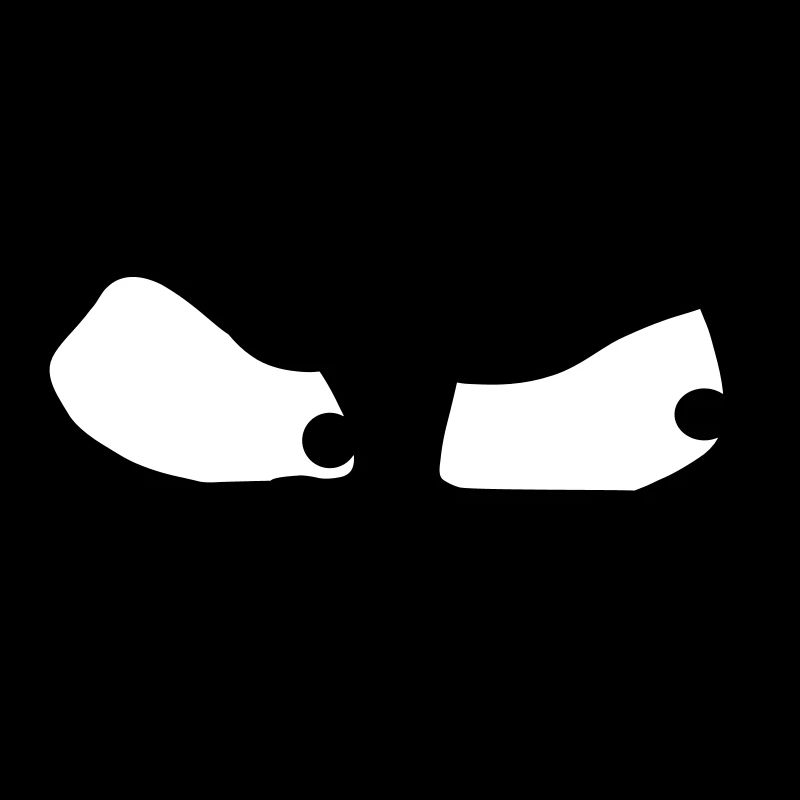 Böse wütende verärgerte Augen